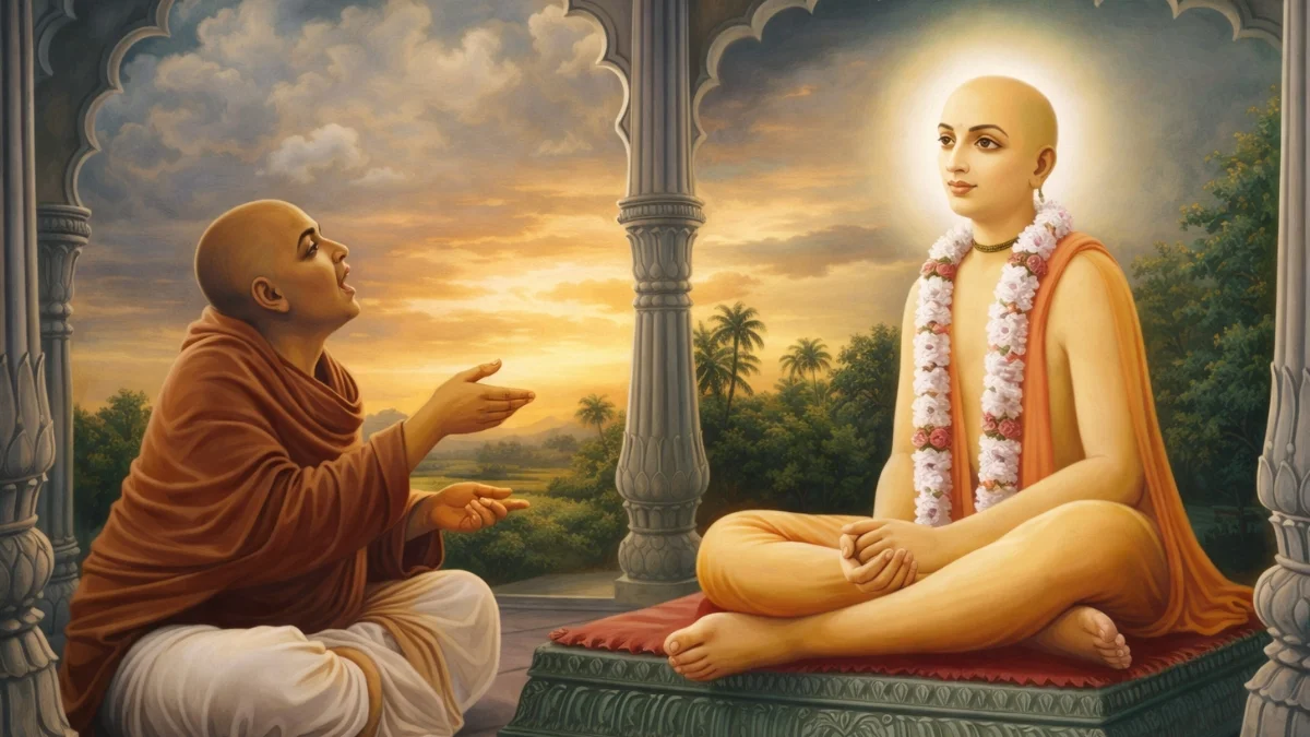 Conversion of Sarvabhauma Bhattacharya