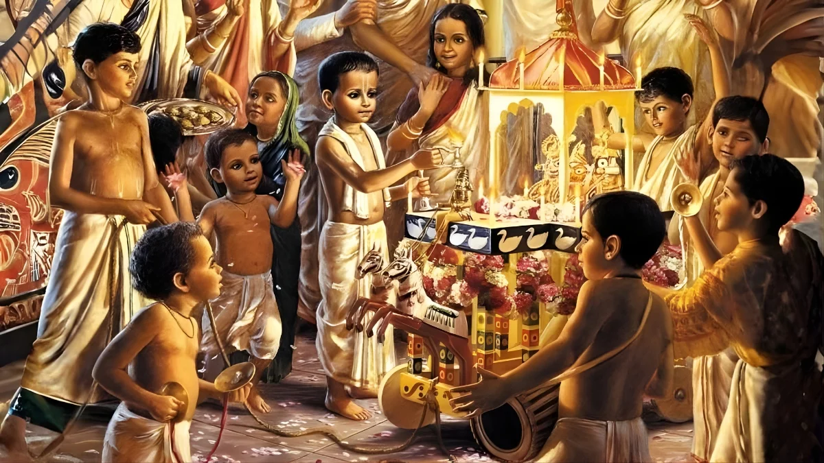 Early Kirtan and Childhood Ratha-Yatra